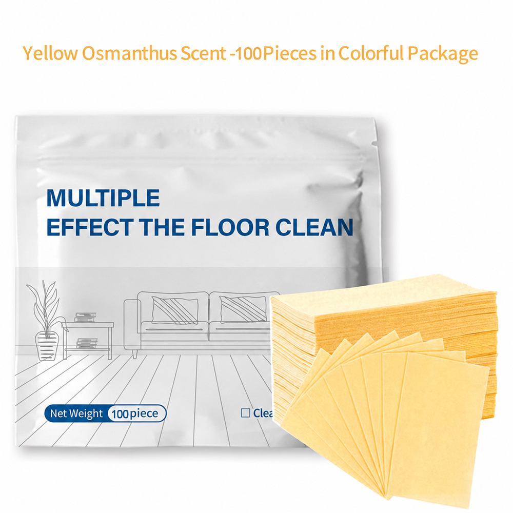 100-count Multi-Effect Floor Cleaning Wipes – Strong stain removal with a fresh scent 🌿
