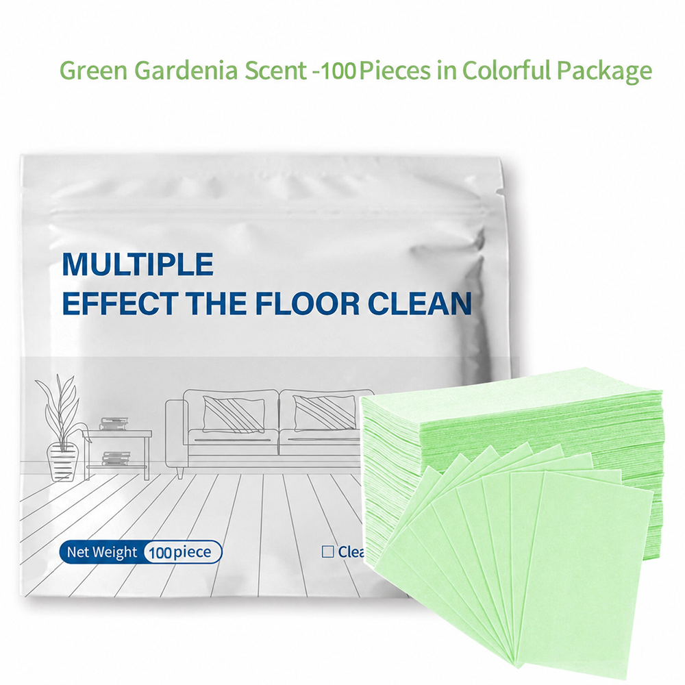 100-count Multi-Effect Floor Cleaning Wipes – Strong stain removal with a fresh scent 🌿