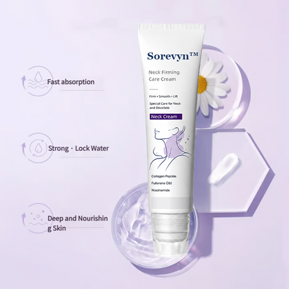 Roller Massage Neck Cream 🧴 Collagen & Hyaluronic Acid | Firms Neck, Reduces Wrinkles & Double Chin