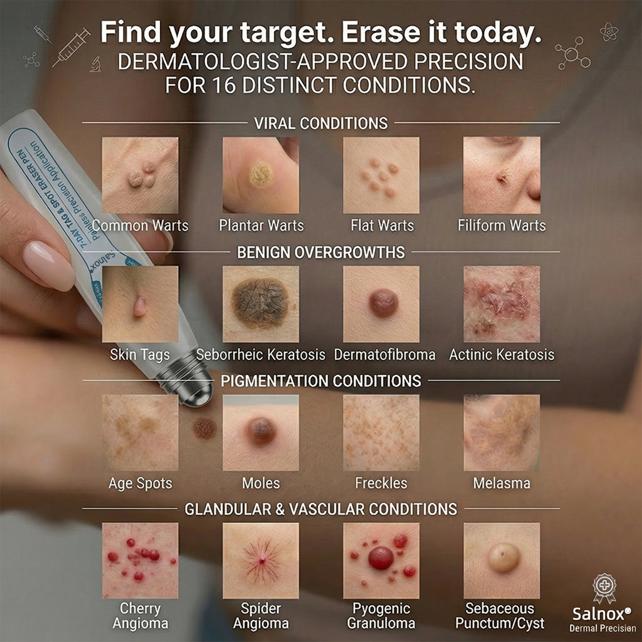 Salnox® 7-𝐷𝑎𝑦 𝗧𝐚𝐠 & 𝗦𝗽𝐨𝐭 𝐄𝐫𝒂𝒔𝒆𝒓✅🎉(Zero Pain, Zero 𝐒𝐜𝐚𝒓𝒔 Rollerball)